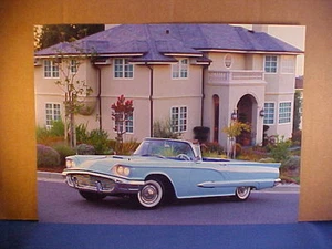 1959 Ford THUNDERBIRD convertible calendar shot w/backer board to frame/59T-Bird - Picture 1 of 1