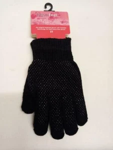 Print Design Ladies Winter Fashion Gloves Cosy Featuring Glitter - Picture 1 of 1
