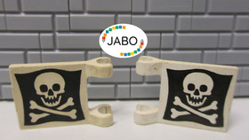 (D7/1) Lego 2x 2335p30 Flag / Flag Pirates 6285 6276 6278 6290 6277 6286