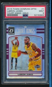 2016-17 Panini Donruss Optic Court Kings Holo Prizm #1 Lebron James PSA 9 CAVS - Picture 1 of 2
