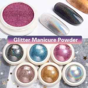 200mg Spiegel Nail Art Pulver DIY Glitzer Maniküre Spiegel Rotgold Neon Hot - Bild 1 von 18
