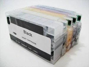 4 Prefilled Refillable Ink Cartridges SET For HP 711 Designjet T120 T520 Hp711 - Picture 1 of 1