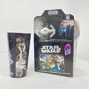 Star Wars 1996 Taco Bell Kids Meal Box & Cup Empire Strikes Back - Picture 1 of 23