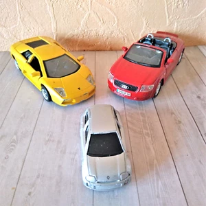 Lot de 3 voitures miniatures MAISTO , Clio V6 , AUDI TT ech  1/36 , LAMBORGHINI  - Picture 1 of 13