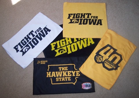 Iowa Hawkeyes Rally towels from the 2022-23 Season Iowa Basketball Chris Street Cover