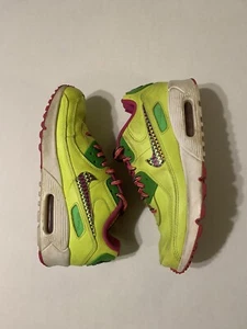 Nike Air Max 90 LTR GS Shoes Fire Pink Volt Youth Sz 5Y - Women's Sz 6.5 - Picture 1 of 8