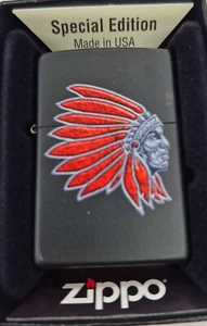 Sharp Indian Chief Headdress Zippo Feuerzeug - Bild 1 von 1