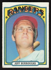 Jeff Burroughs 1972 Topps Rookie #191 Texas Rangers EX {0826
