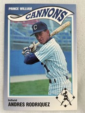 1990 Prince William Cannons Minor League Baseball Card#22-Andres Rodriquez
