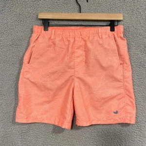 Southern Marsh Swim Trunks Size Youth Boys Medium Geometric Orange Lined - Picture 1 of 10