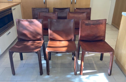 Cab Chairs by Mario Bellini for Cassina - Set of 8 Cover