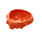 Hemoton Crab-Shaped Ceramic Fruit Bowl & Plate (Orange)