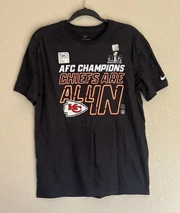 Camiseta Nike Kansas City Chiefs AFC Champions CAMISETA Talla Mediana NUEVA - Imagen 1 de 1