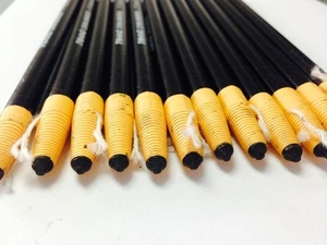 Box of 12 Dixon Phano China Markers BLACK - Picture 1 of 5