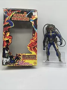 1998 Marvel Universe Marvel Comics 10" Cyber Armor Cyclops Toy Biz - w/Box - Picture 1 of 24