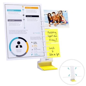 Desktop Pro Dual Document Holder for Typing | Compact 2 Page Paper Holder Sta... - Picture 1 of 9