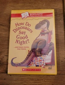 How Do Dinosaurs Say Goodnight (DVD, 2004) Rhyming Stories Scholastic Video New - Picture 1 of 5