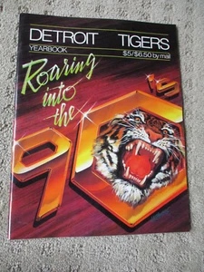 Anuario de los Tigres de Detroit 1990 MLB * - Imagen 1 de 2