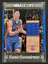 2017-18 Hoops Rookie Remembrance #RR-HE HENRY ELLENSON Detroit Pistons MEM !!!