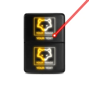 Create Your Own Dual LED Switch For Toyota Vehicles - Orange/White - 33mm x 22mm - Picture 1 of 6