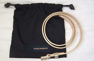 Cinturón DSQUARED² Dorado Serpiente Cuero Ajustado Dorado Hebilla XS  Foto 1 de 2
