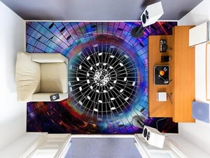 3D Universe Galaxy K2321 Floor WallPaper Murals Wallpaper Mural Print Luna 2024 - Picture 1 of 11