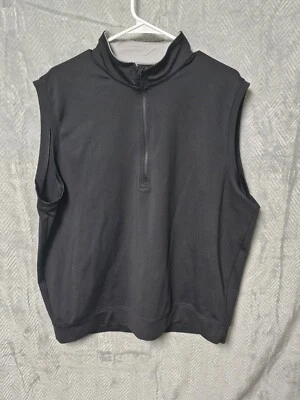 Chaleco Walter Hagen Essentials Performance Golf Media Cremallera Sin Mangas Negro Grande Foto 1 de 4
