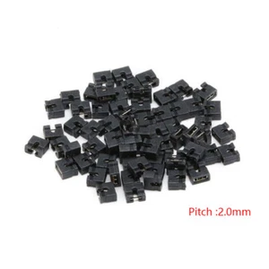2.0mm Pitch PCB Circuit Board Shunts Short Jumper Cap for Header Pin Black New - Picture 1 of 3