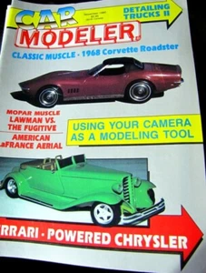 CAR MODELER Magazine November 1990 #4 1968 Corvette Roadster - Picture 1 of 2