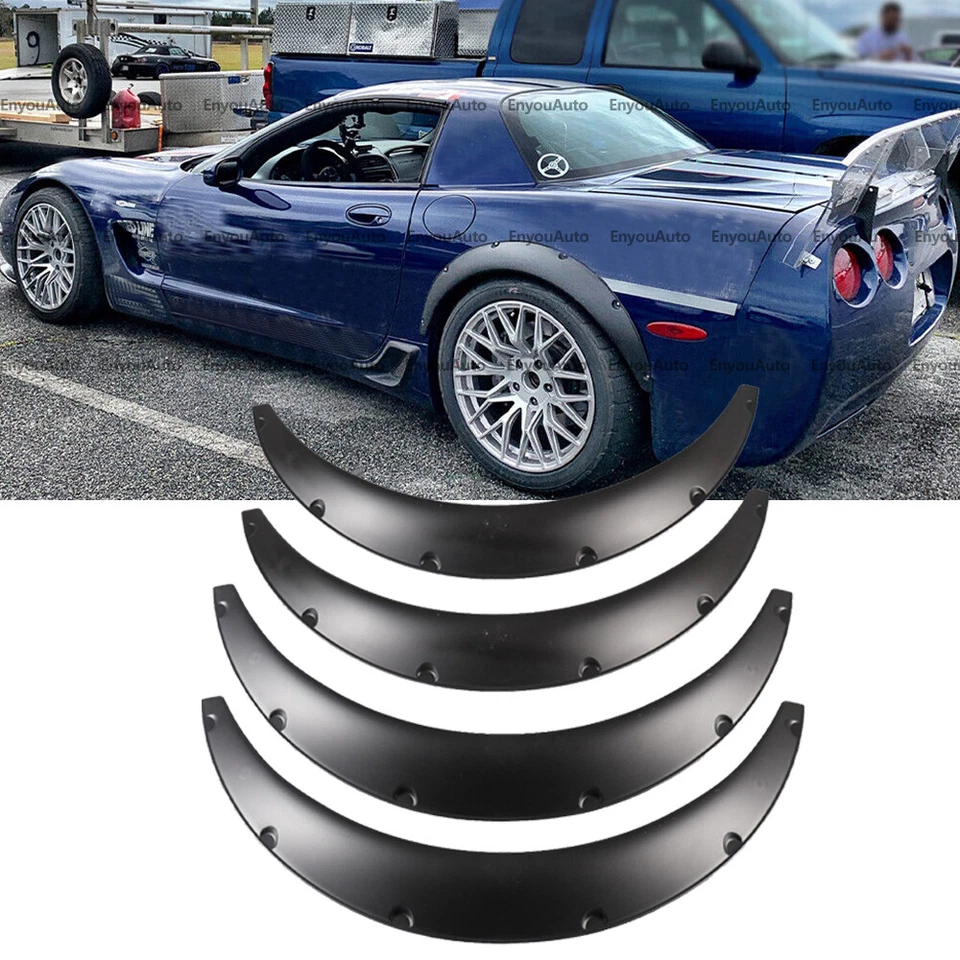 Universal Fender Flares Wheel Arches Wide Body 4X 35" For Chevrolet Corvette  Foto 1 de 4