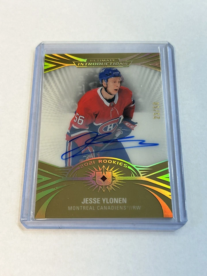 2021-22 Ultimate Collection JESSE YLONEN Introductions Rookie Auto Gold /50 - Image 1 of 1