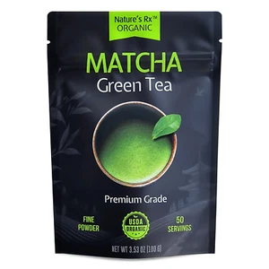 Natures Rx Organic Matcha Green Tea Powder Premium Grade 100g Pack | 50 Servings - Picture 1 of 7