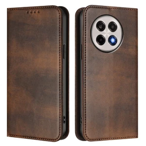 For OnePlus 13R, Shockproof Phone Wallet Case Retro Flip Leather Card Full Cover - Picture 1 of 23