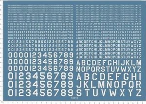 Wasserschiebe Aufkleber US ARMY Schrift Buchstabe Nummer (64010 weiß) für Modellbausätze - Bild 1 von 1