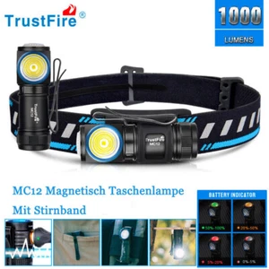 Trustfire MC12 LED Wiederaufladbare Stirnlampe LED Scheinwerfer Magnet Taschenlampe USA - Bild 1 von 21