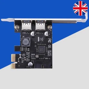 SSU 2 Port USB 3.0 PCI-e x1 Expansion Card PCI Express Adapter for Desktop - Afbeelding 1 van 11