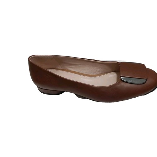 Scarpe basse Ecco Anine ballerine donna taglia UK 3 pelle marrone nuove