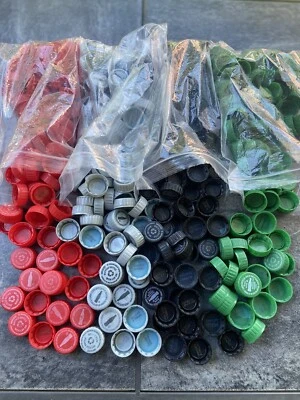 Coca cola Plastic Bottle Caps (LOT OF 100) color of your choice, Unused code. - Image 1 of 4
