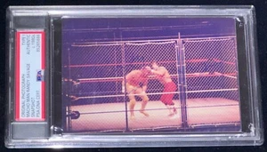 Randy "Macho Man" Savage WrestleMania III Steel Cage '87 Type 1 Photo Signed PSA - Picture 1 of 8