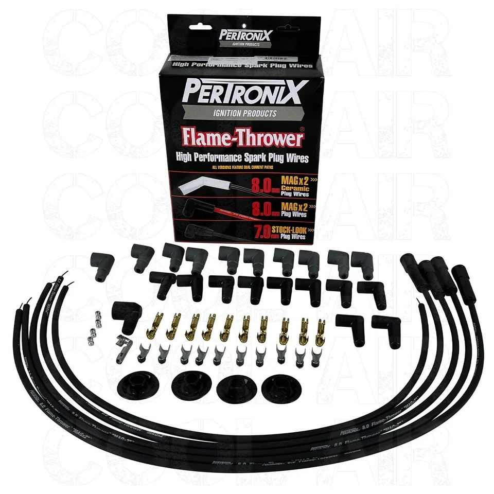 VW Beetle, VW Campervan Pertronix Flamethrower Black HT Leads - Image 1 of 1