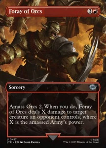 Magic the Gathering (mtg): LTR: Foray of Orcs (Borderless) - Picture 1 of 1
