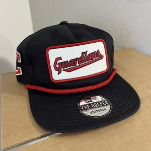 NWT Cleveland Guardians Snapback Hat New Era Golfer MLB Baseball Patch Rope - Picture 1 of 6