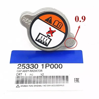 Radiator Coolant Reservoir Recovery Cap for Hyundai Sonata Santa Fe 25330-1P000 - Image 1 of 4
