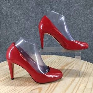 Cole Haan Shoes Womens 8C Pumps Red Slip On Round Toe Casual Stiletto Heels - Picture 1 of 21