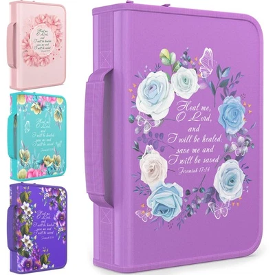 Bible Cover Case for – Bible Carrying Bag Large Medium Size – Fits Book 10.1 ... - Image 1 of 4
