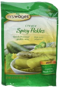 Mrs. Wages Hot Spicy Gurke Konserven Mix-One 6,5 Unzen Paket - Bild 1 von 2