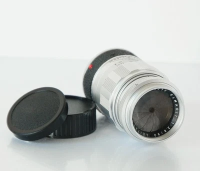 Leitz Wetzlar Leica M Elmarit 90mm 1:2.8  silber  M-Mount - Bild 1 von 4