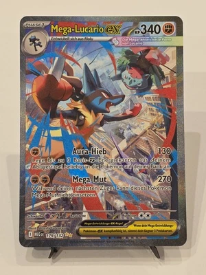 Mega-Lucario ex  179/132 Deutsch Mega-Entwicklung Pokémon Karte  - Bild 1 von 2