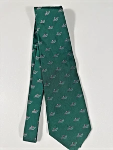 Lauren Ralph Lauren Herren Krawatte grün mit Schiffsdesign - Bild 1 von 12