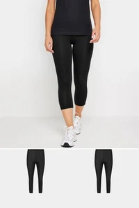 PixieGirl Petite Women's 2 PACK Basic Cropped Leggings - Picture 1 of 8